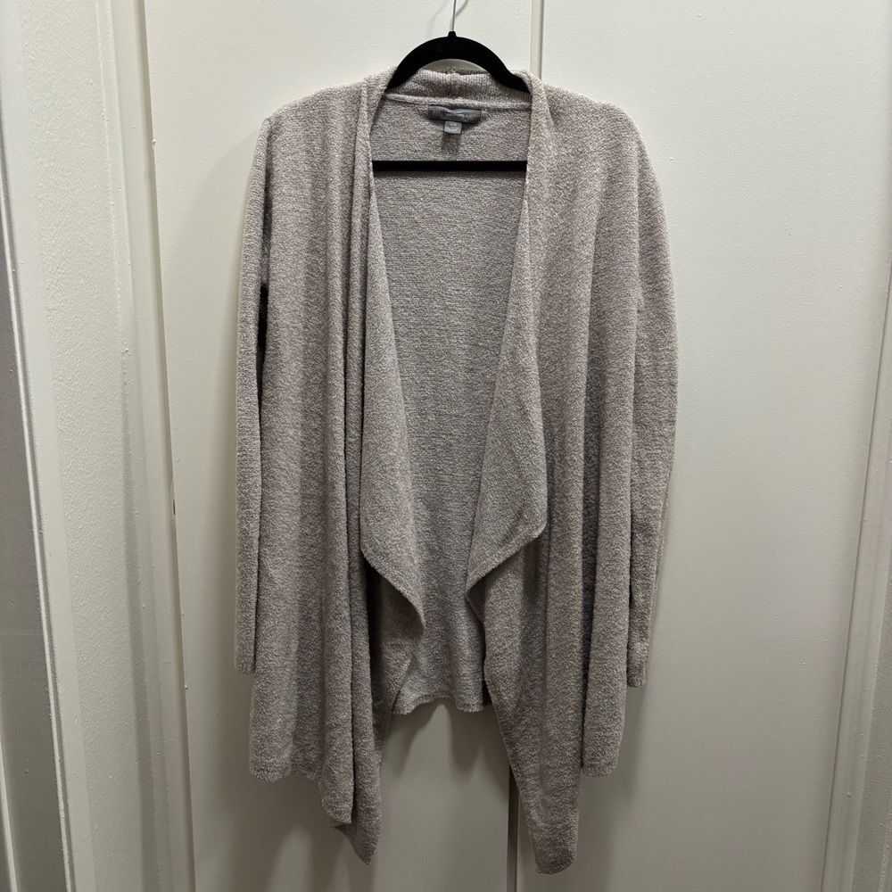 Barefoot Dreams CozyChic Lite Calypso Wrap Cardigan Sweater Gray Size S/M